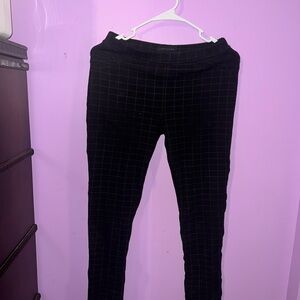 Sanctuary Black Plaid Trousers